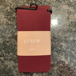 NWT J. Crew Factory burgundy tights SM